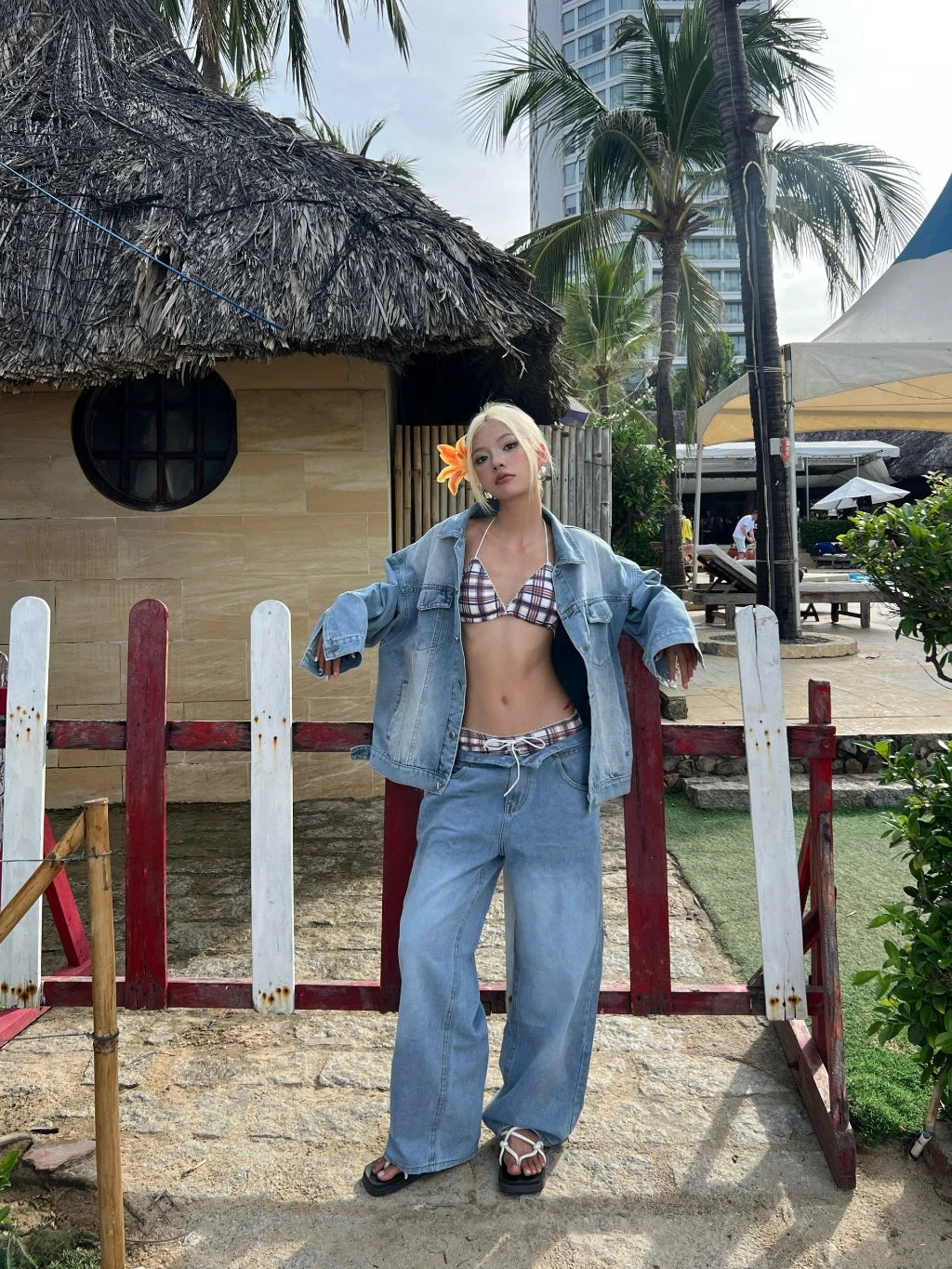 #VNAB16 Denim Loose-fitting Jacket