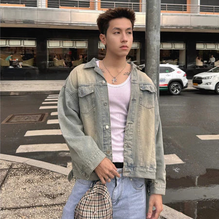 #VNAB16 Denim Loose-fitting Jacket
