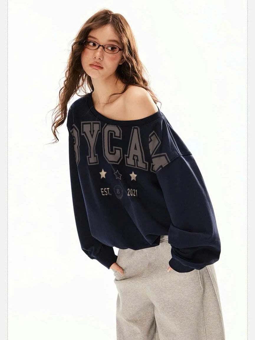 #VNBY01 BYCAM Off-Shoulder Sweater