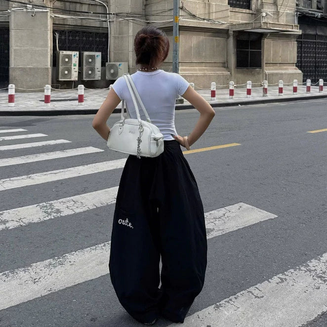 #VNOU01 Striped Wide Leg Pants