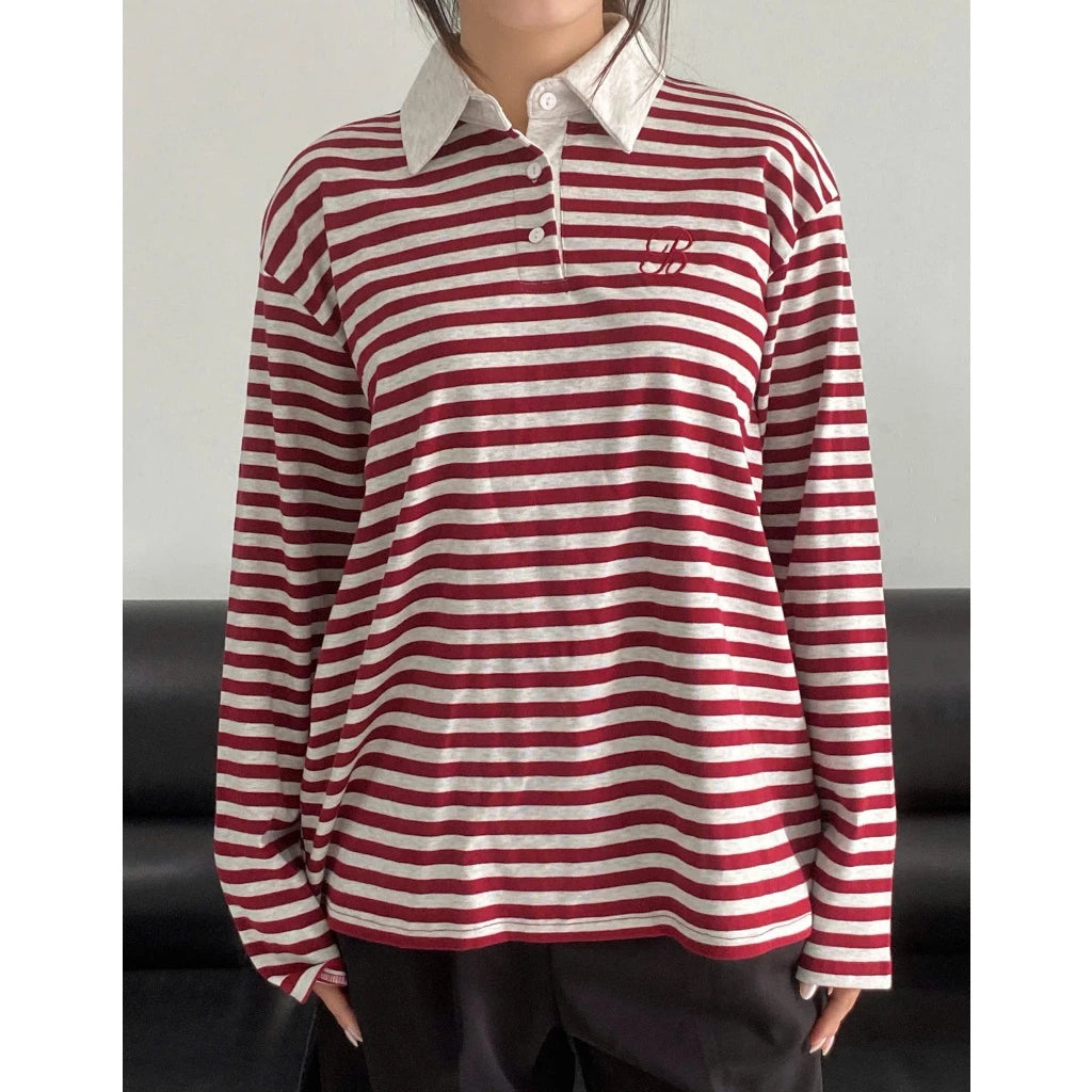 #VNBY05 Striped Long Sleeve Tee
