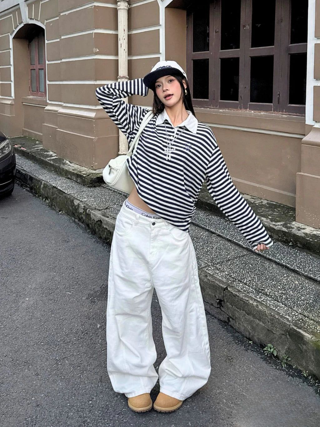 #VNBY05 Striped Long Sleeve Tee