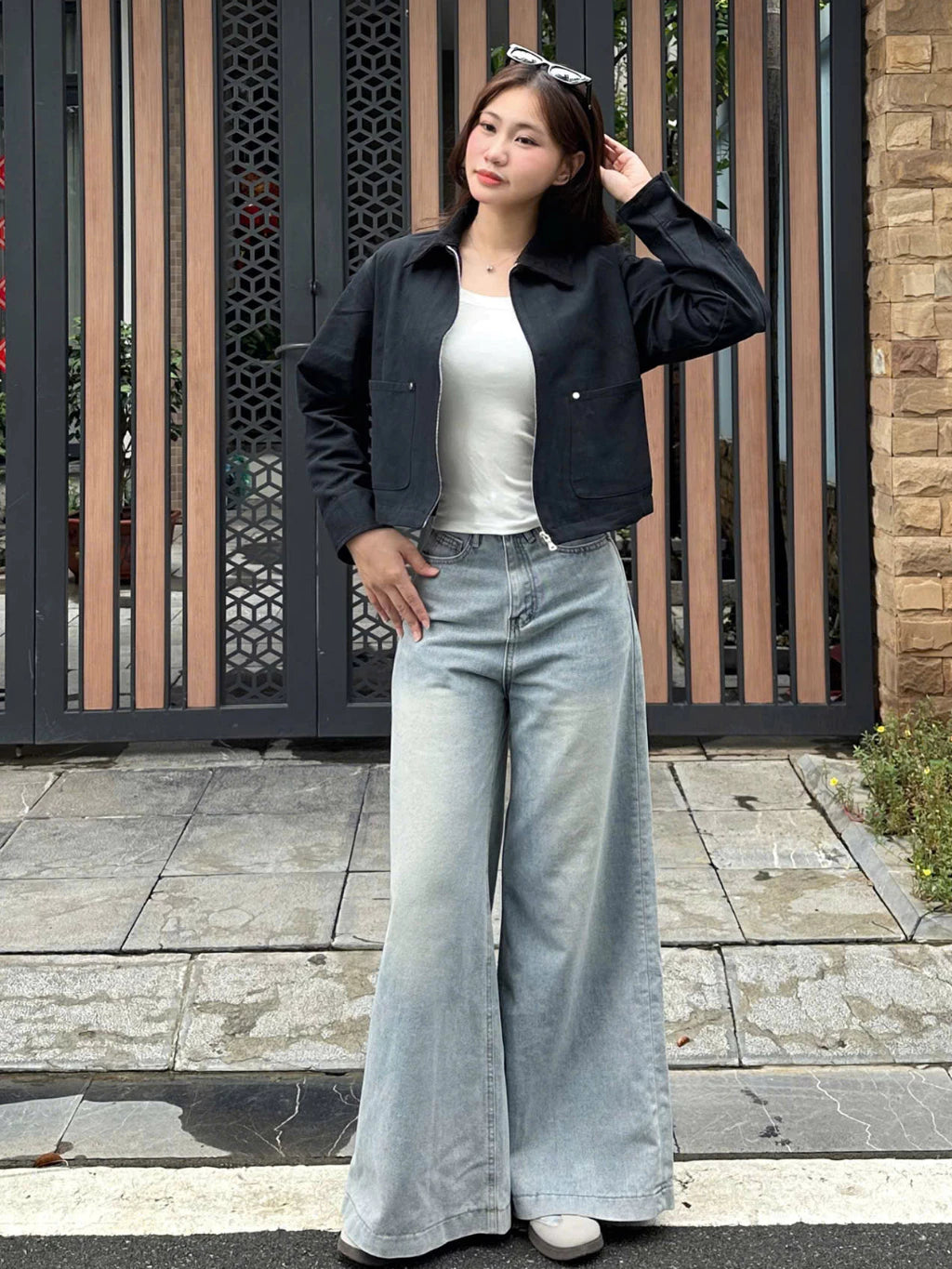 #VNBY04 Cropped Canvas Jacket