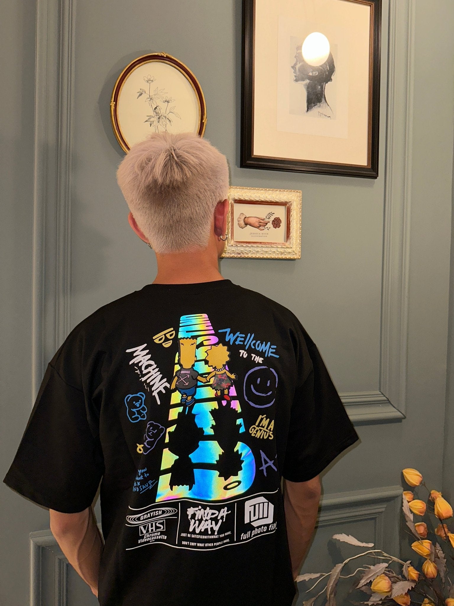 #C01 Simpson反光T-shirt - Idiot Sandwich HK-