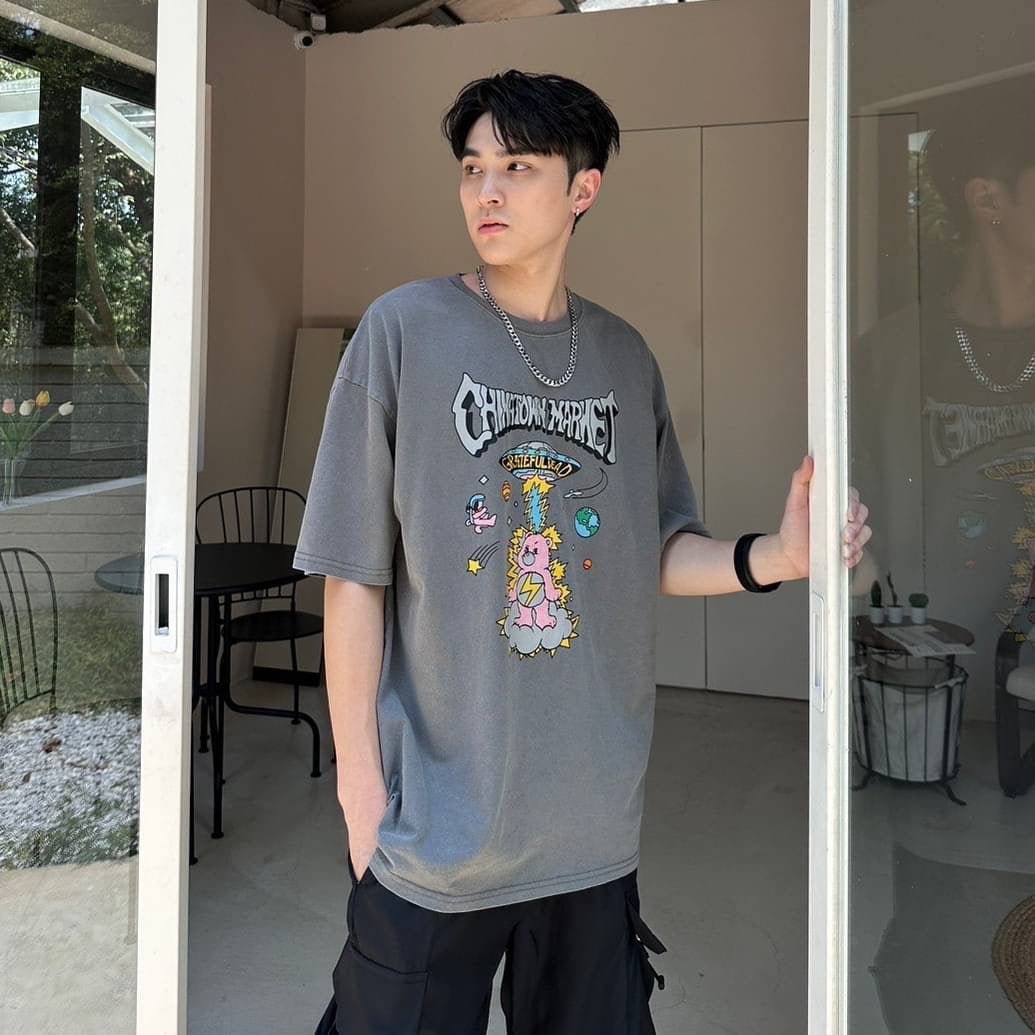 #C06 Bear星球竹炭T-shirt - Idiot Sandwich HK-