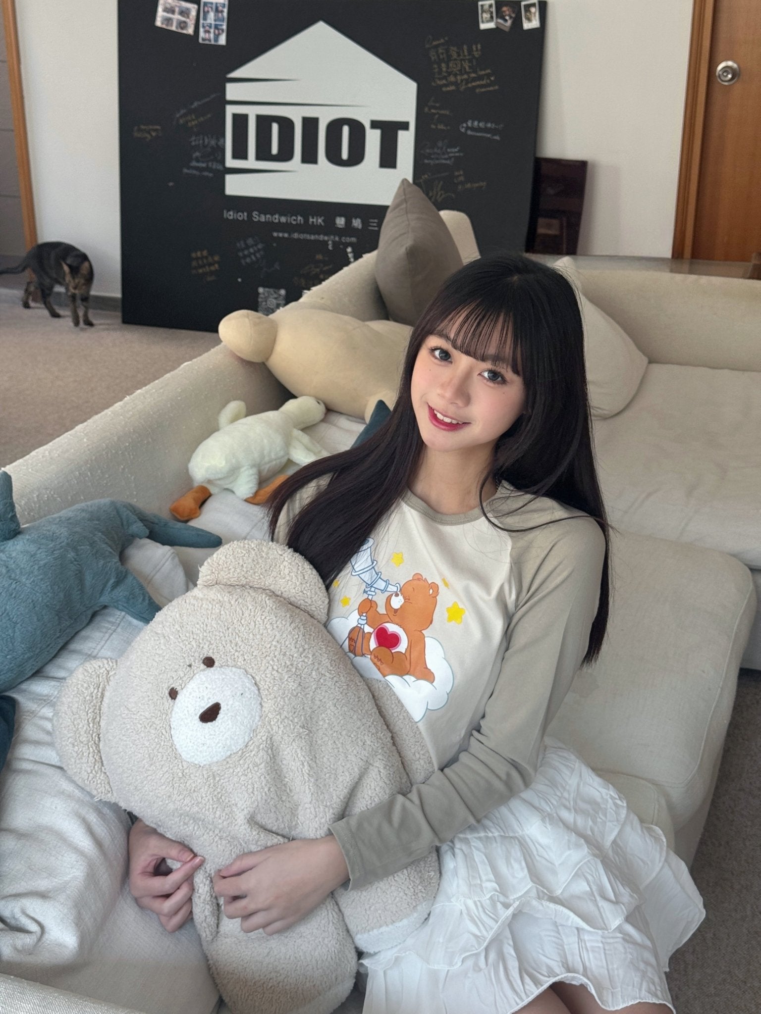 #CD01 Care Bears Long Sleeves Crop Tee - Idiot Sandwich HK-