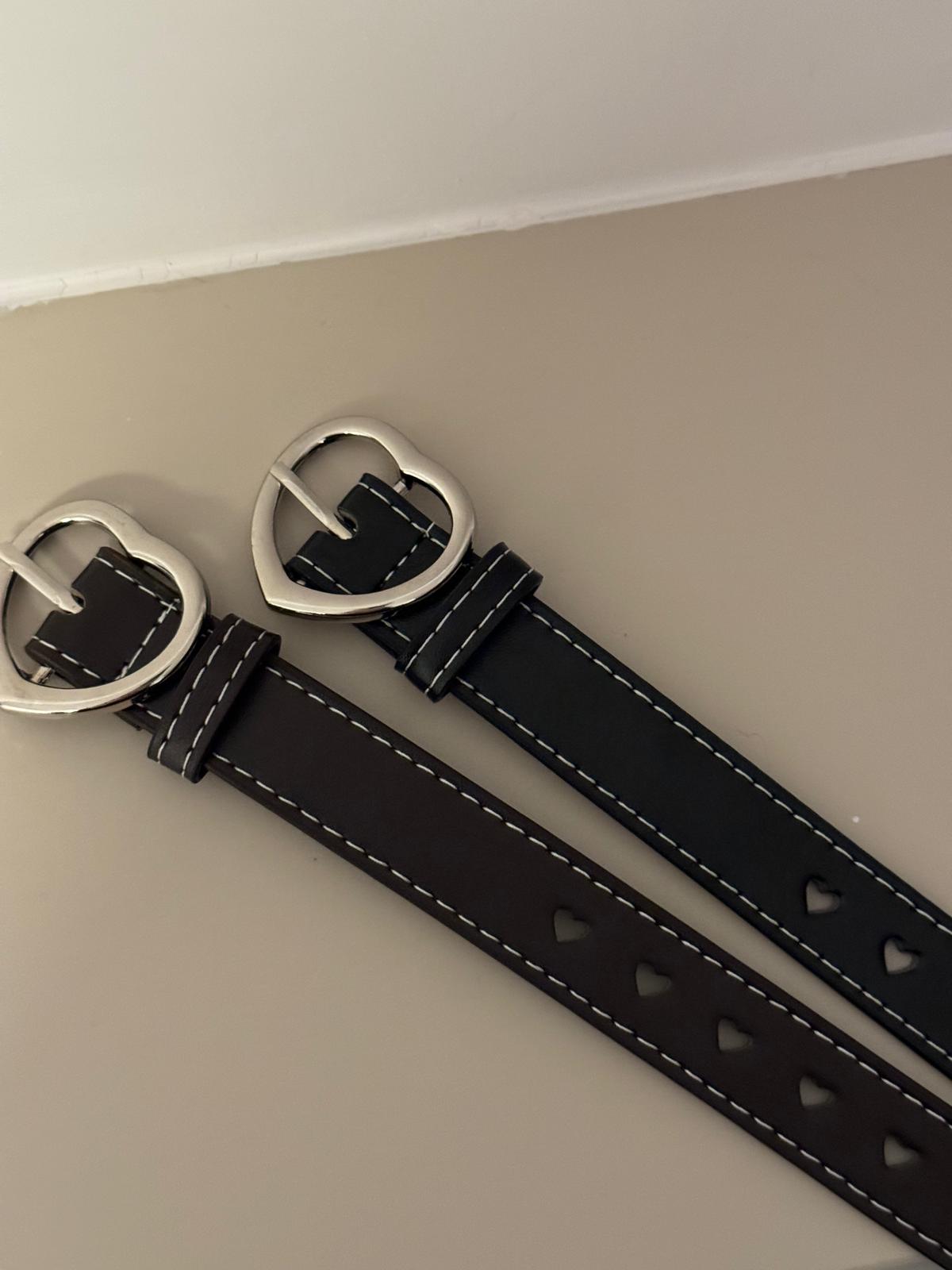 #IS26 Heart-shaped Leather Belt - Idiot Sandwich HK-