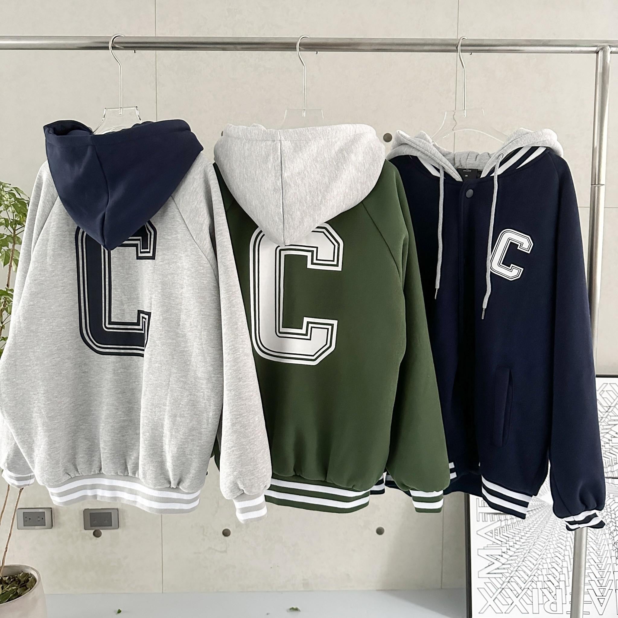 #C437 Letter C Baseball Jacket