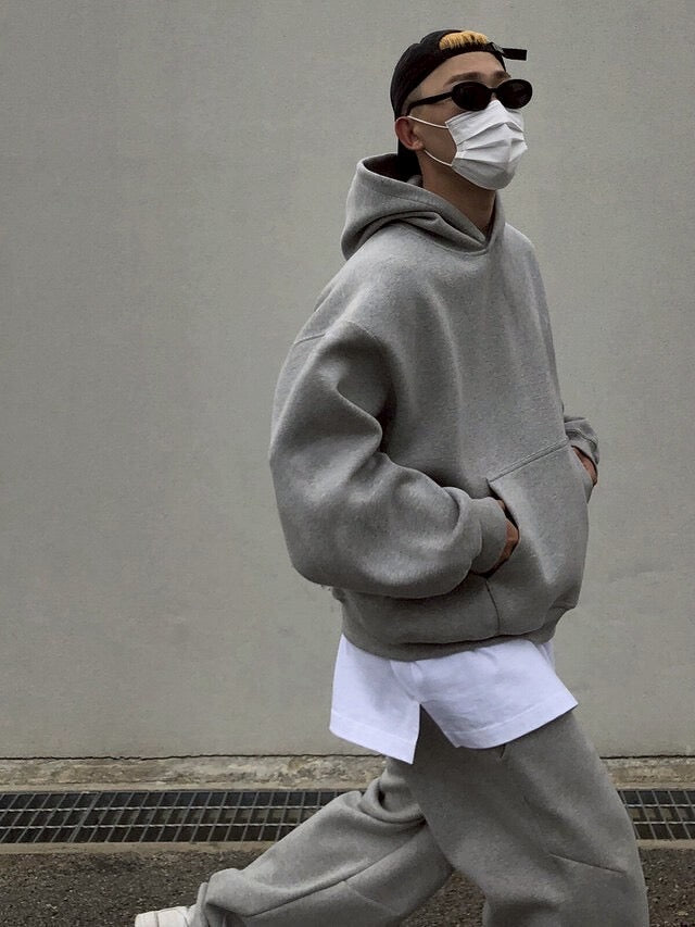 #C422 Plain Crop Hoodie