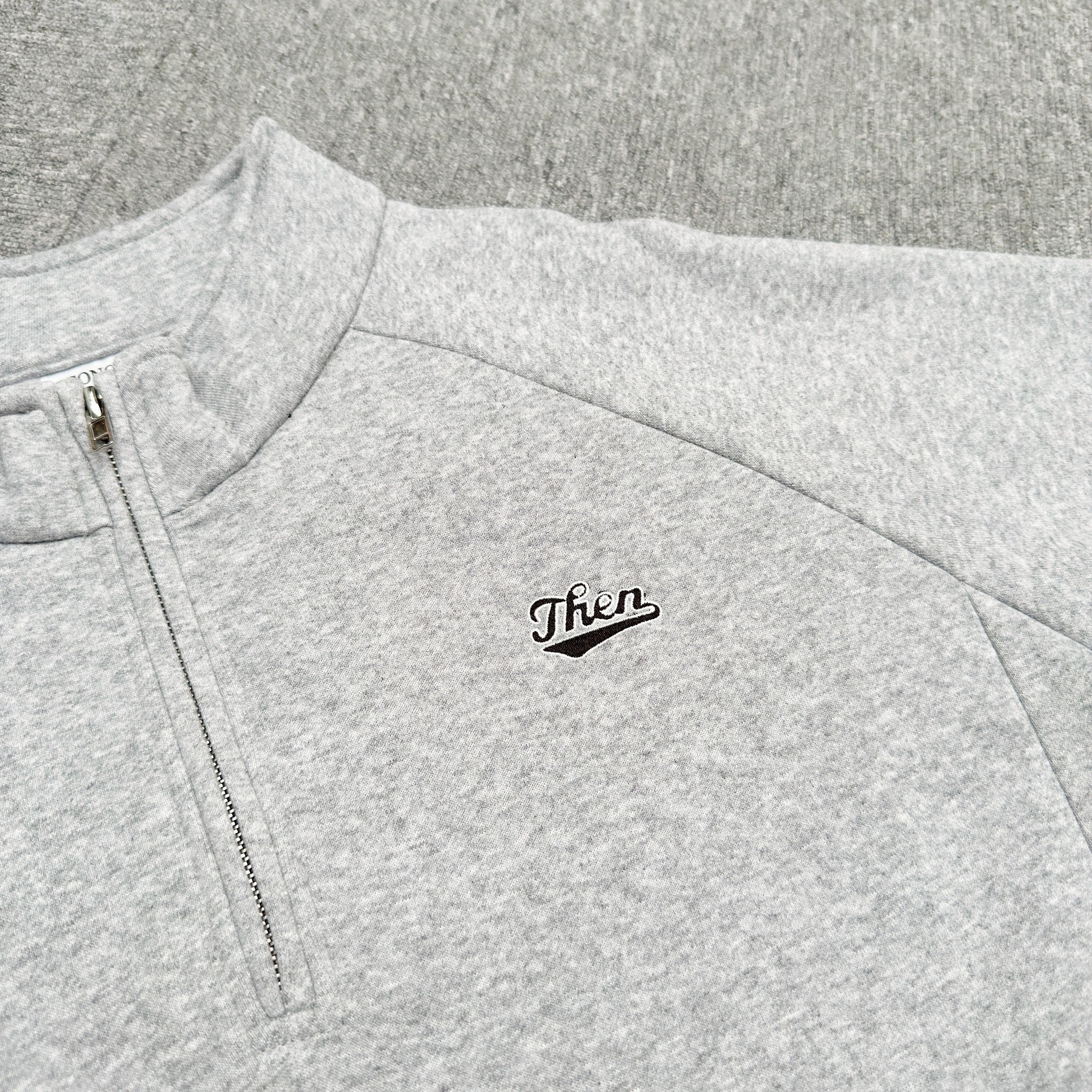 #C448 Then Embroidery Collar Sweatshirt