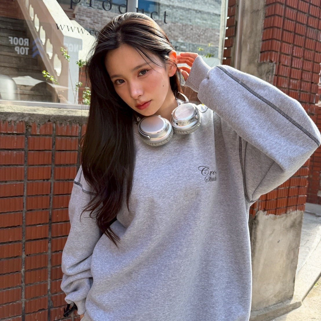 #C245 Cross Studio Calligraphy Sweatshirt