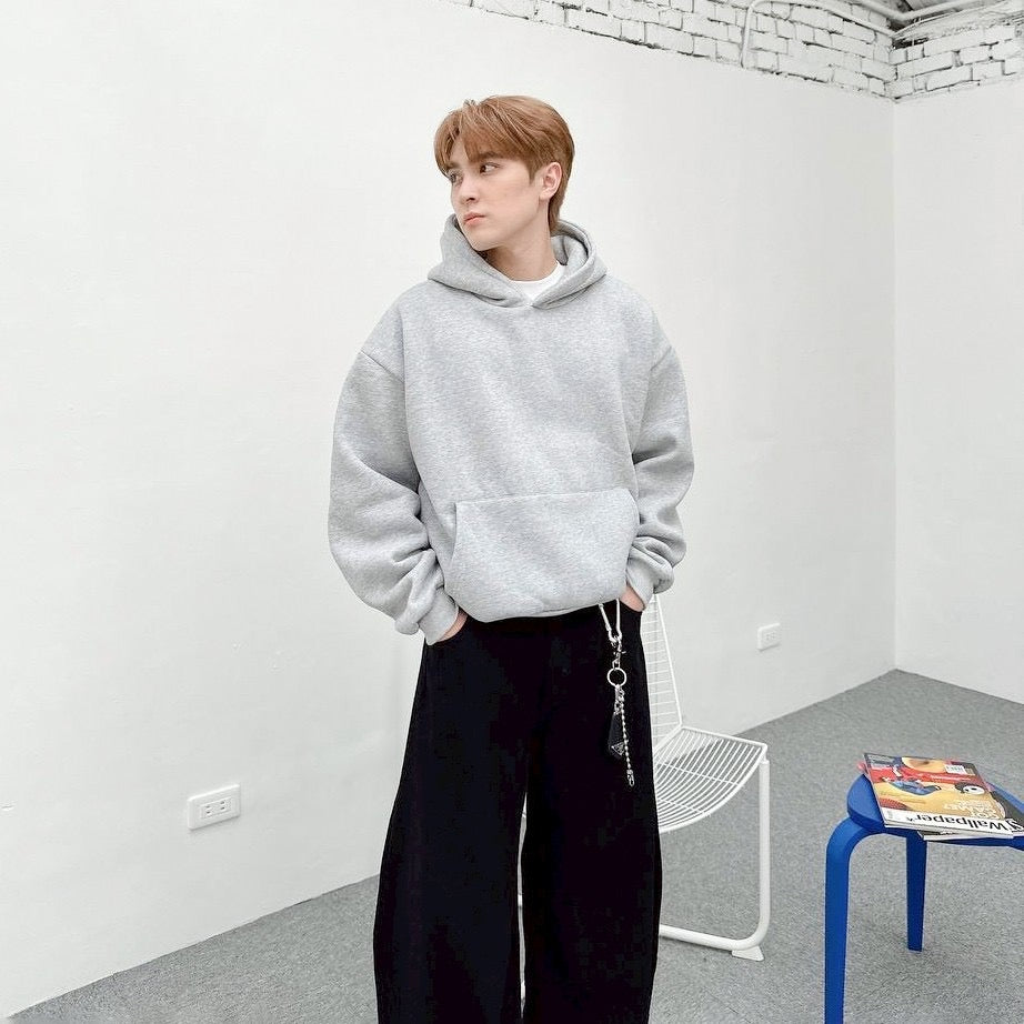 #C422 Plain Crop Hoodie