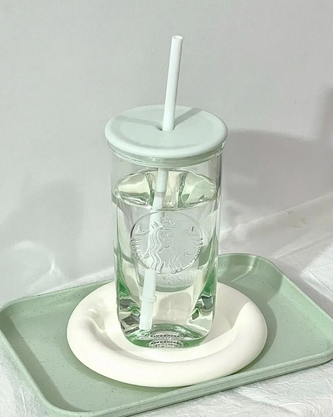 Starbucks 玻璃飲筒杯 473ML