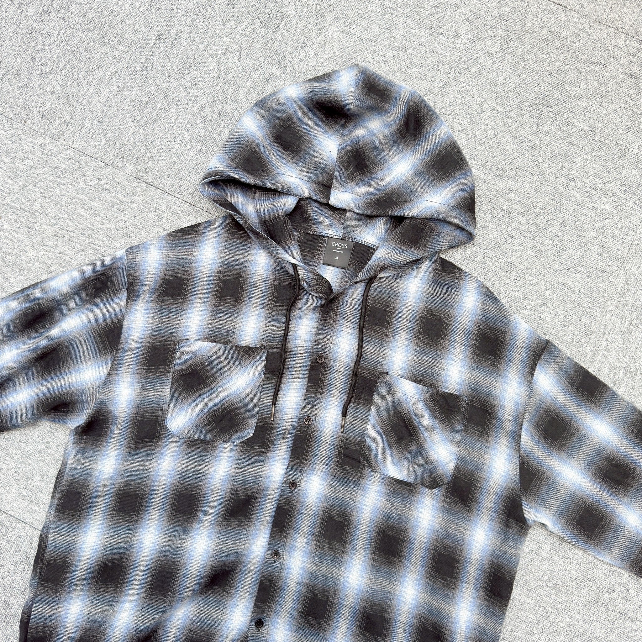 #C423 Checkered Hooded Jacket