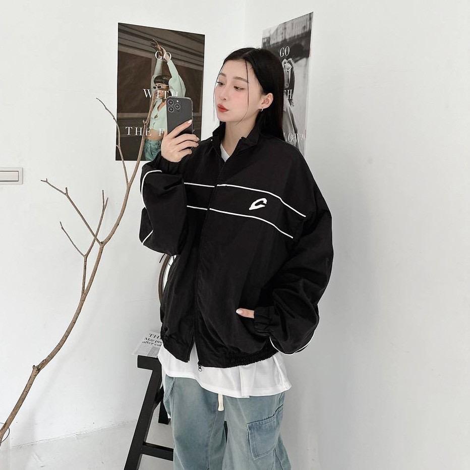 「買2件送頸巾 新年前到貨」#C248 Letter C Windbreaker Jacket - Idiot Sandwich Apparel Limited - 