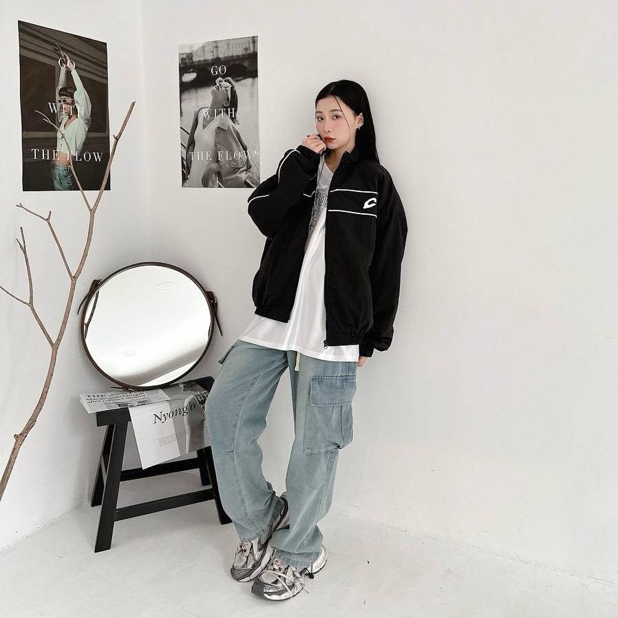 「買2件送頸巾 新年前到貨」#C248 Letter C Windbreaker Jacket - Idiot Sandwich Apparel Limited - 