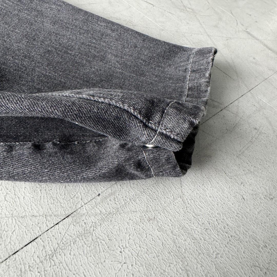 「買2件送頸巾 新年前到貨」#C251 Draped Wash Black Denim Jeans - Idiot Sandwich Apparel Limited - 