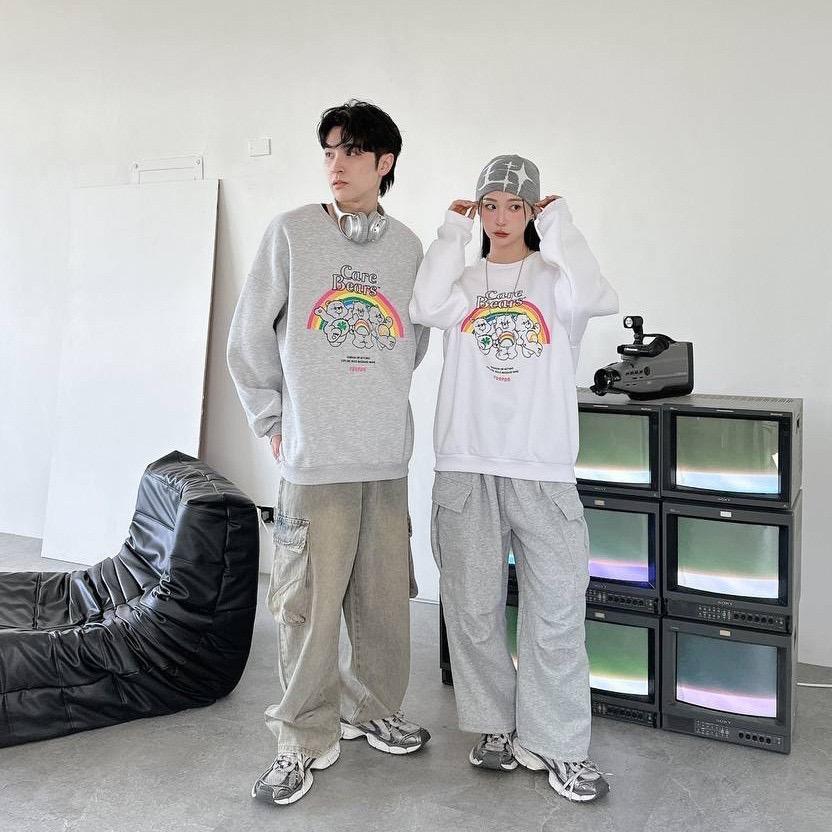 「買2件送頸巾 新年前到貨」#C259 Rainbow Care Bears Sweatshirt - Idiot Sandwich Apparel Limited - 