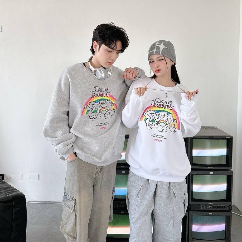 「買2件送頸巾 新年前到貨」#C259 Rainbow Care Bears Sweatshirt - Idiot Sandwich Apparel Limited - 