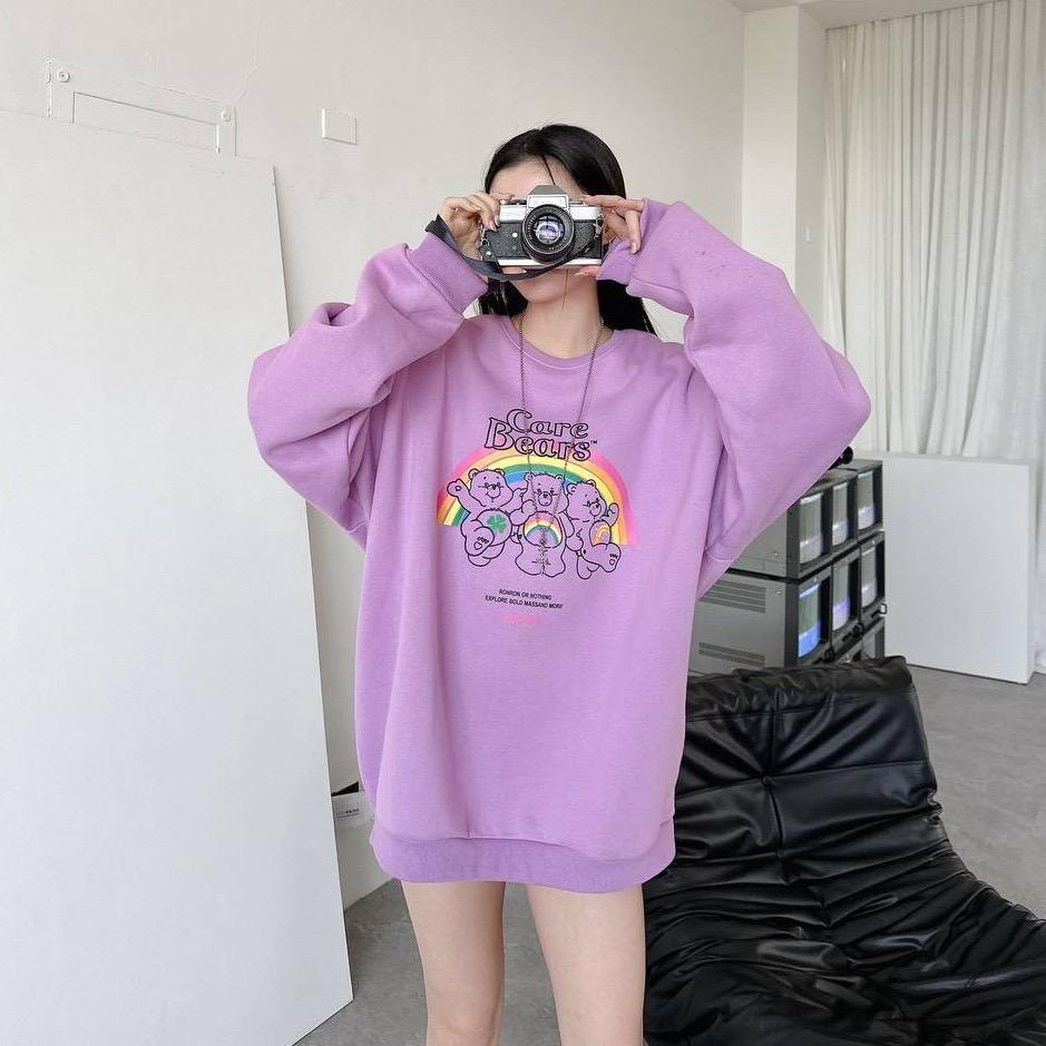 「買2件送頸巾 新年前到貨」#C259 Rainbow Care Bears Sweatshirt - Idiot Sandwich Apparel Limited - 