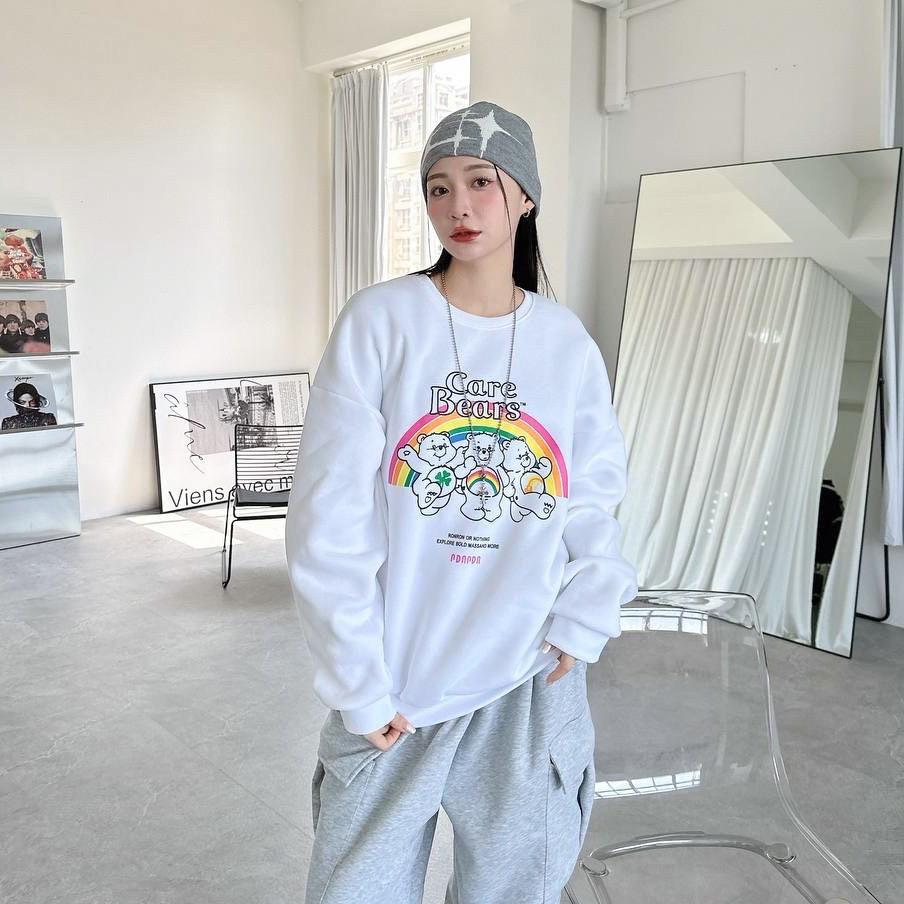 「買2件送頸巾 新年前到貨」#C259 Rainbow Care Bears Sweatshirt - Idiot Sandwich Apparel Limited - 