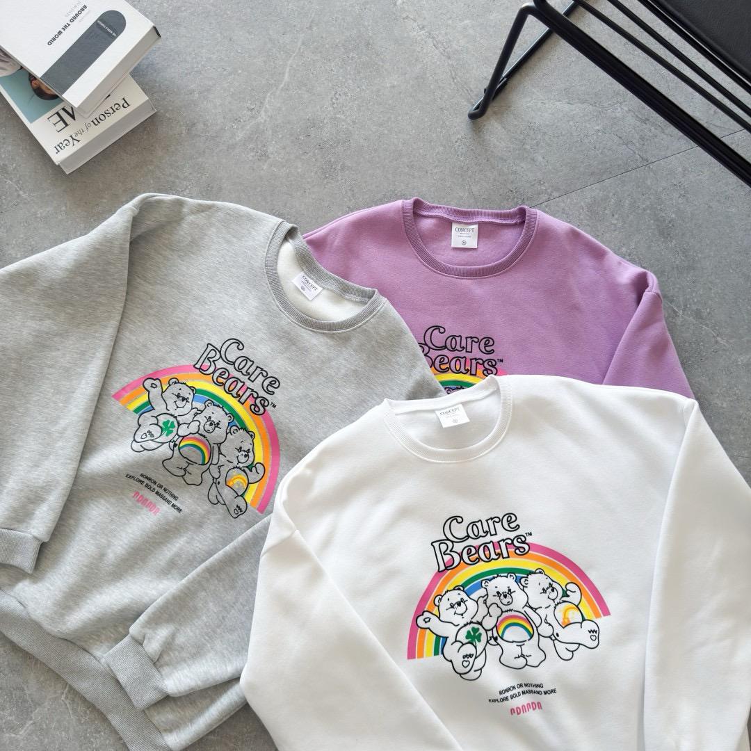 「買2件送頸巾 新年前到貨」#C259 Rainbow Care Bears Sweatshirt - Idiot Sandwich Apparel Limited - 