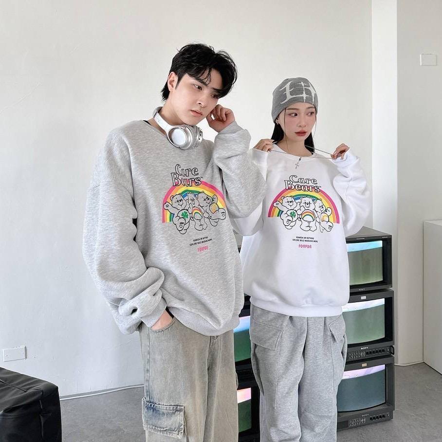 「買2件送頸巾 新年前到貨」#C259 Rainbow Care Bears Sweatshirt - Idiot Sandwich Apparel Limited - 