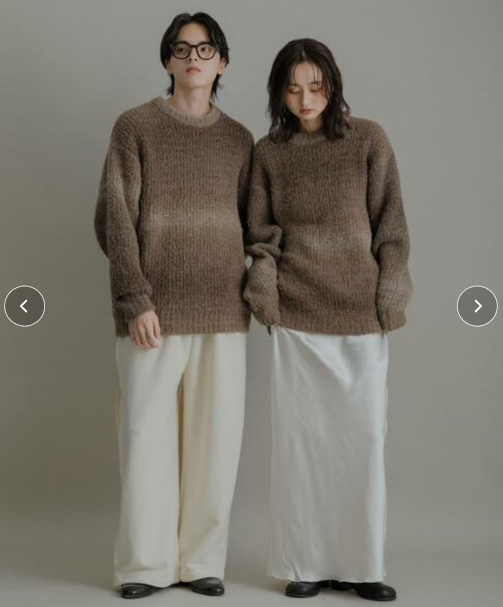 #IS215 Mixed Knit Couple Sweater