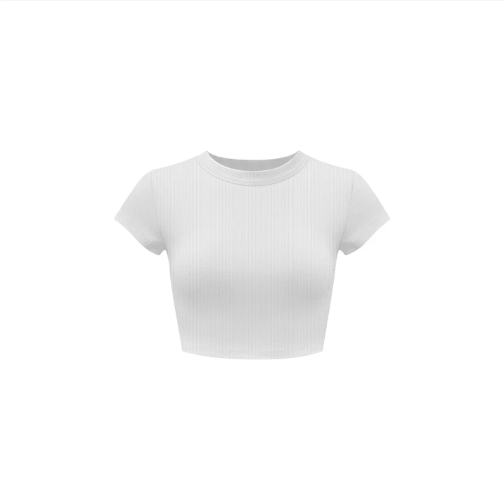 #VNKS12 Solid Color Crop Top