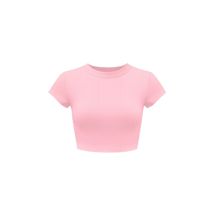 #VNKS12 Solid Color Crop Top
