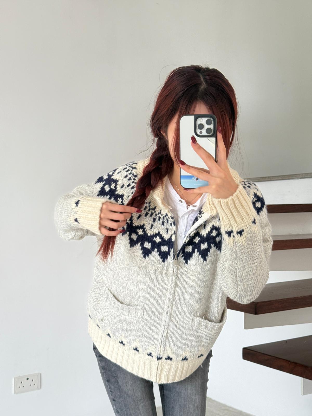 #JNY05 Fair Isle Cardigan