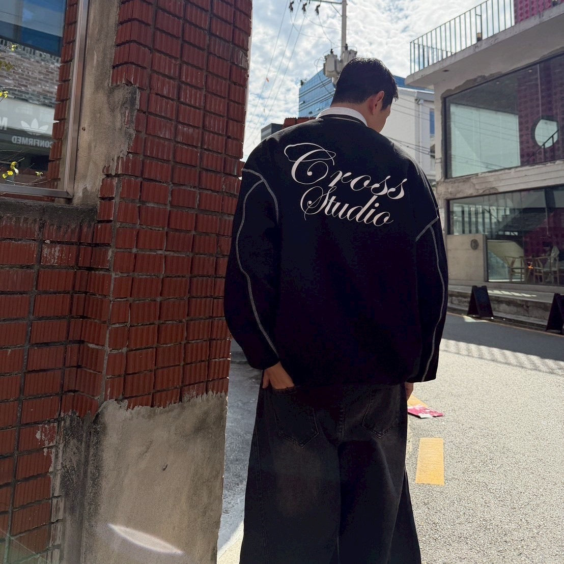 #C245 Cross Studio Calligraphy Sweatshirt