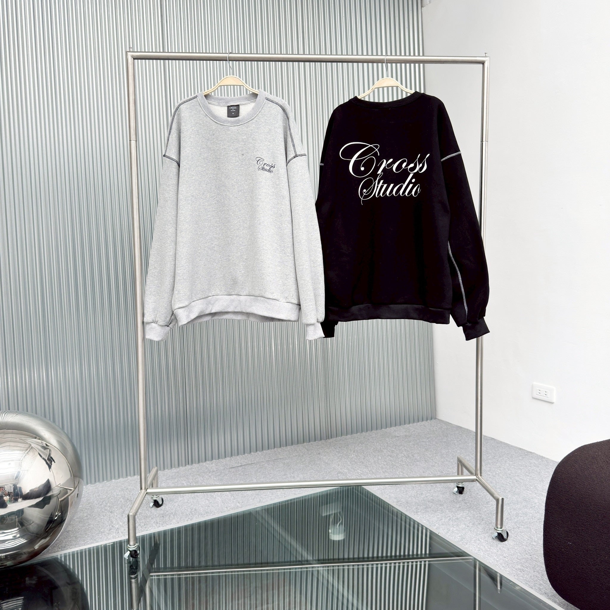 #C245 Cross Studio Calligraphy Sweatshirt