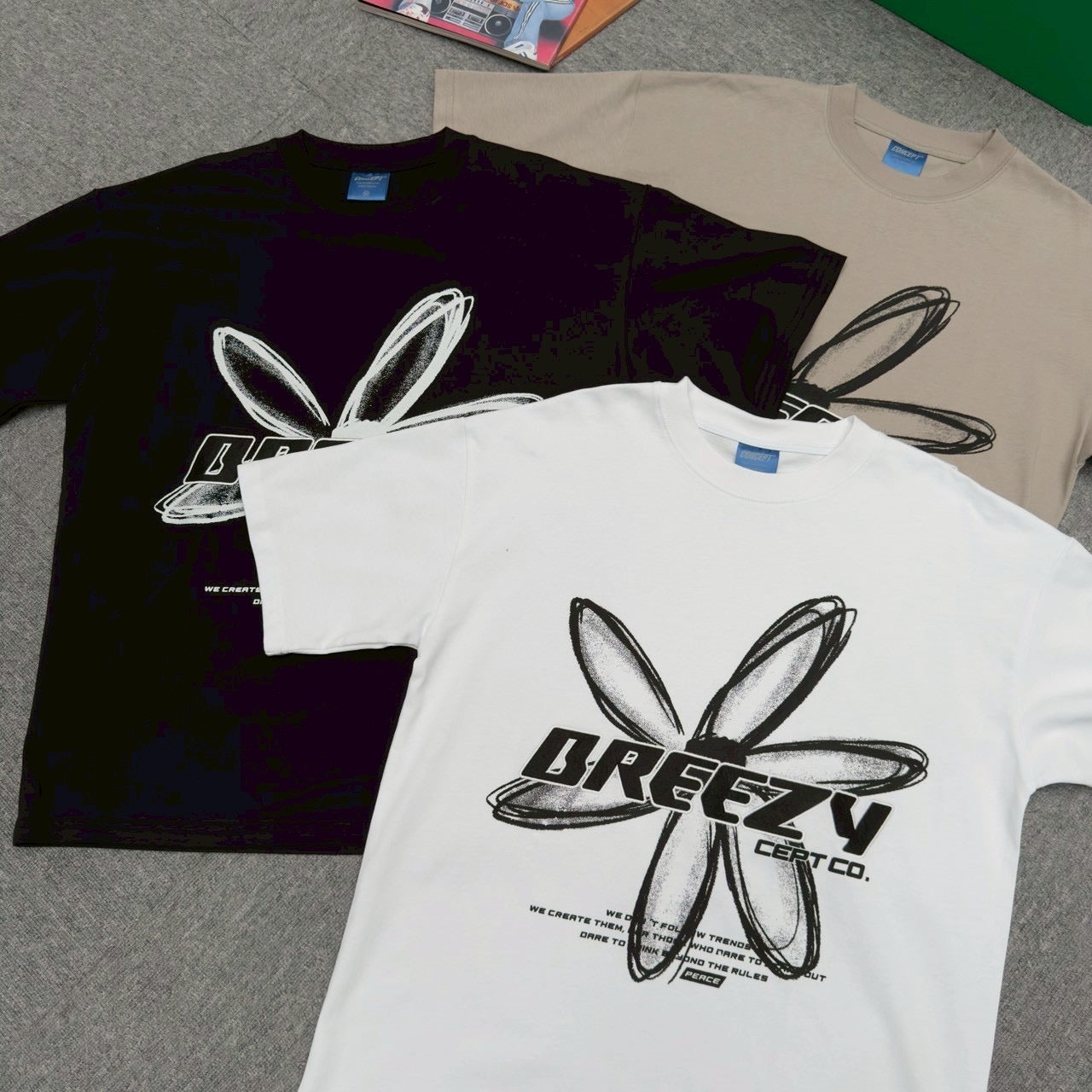 #C505 BREEZY Flower T-shirt