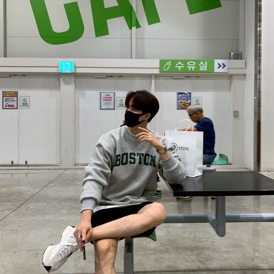 #C449 Boston Print Sweatshirt