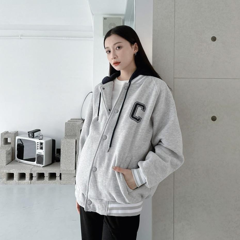 #C437 Letter C Baseball Jacket