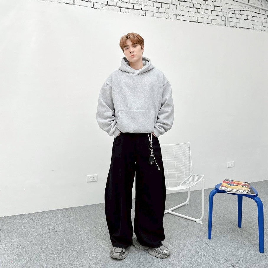 #C422 Plain Crop Hoodie