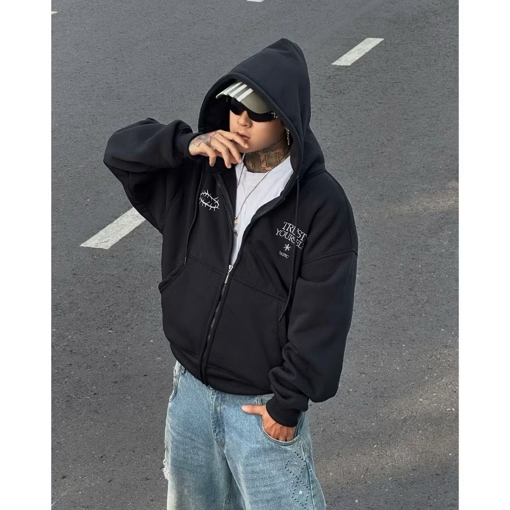#VNFA01 TRUST YOURSELF ZIP-UP HOODIE