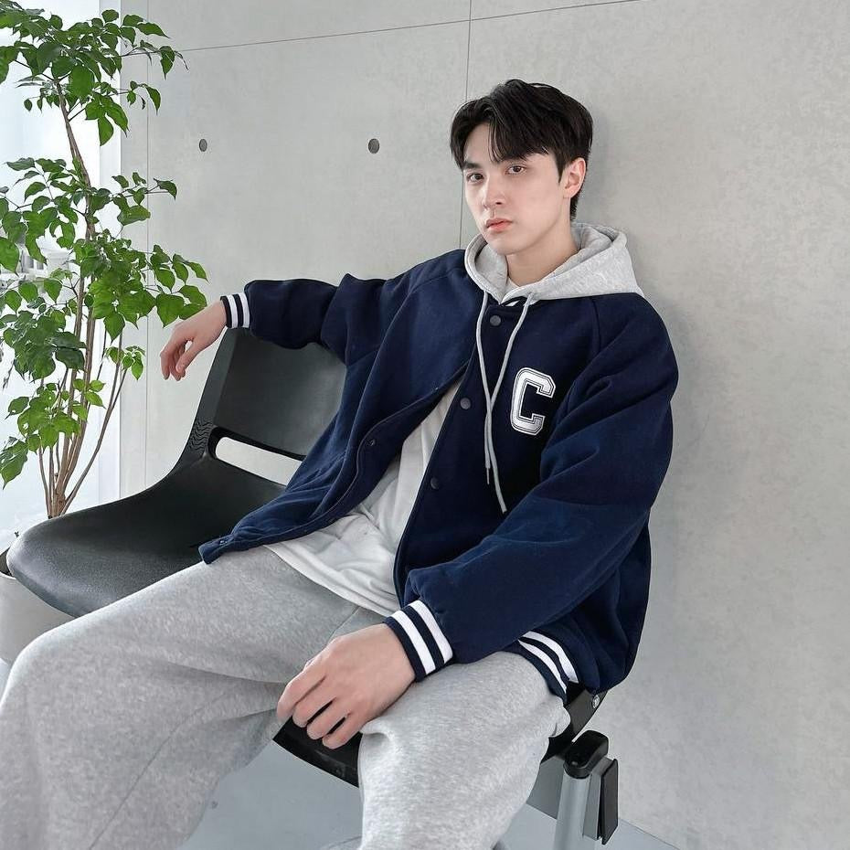 #C437 Letter C Baseball Jacket