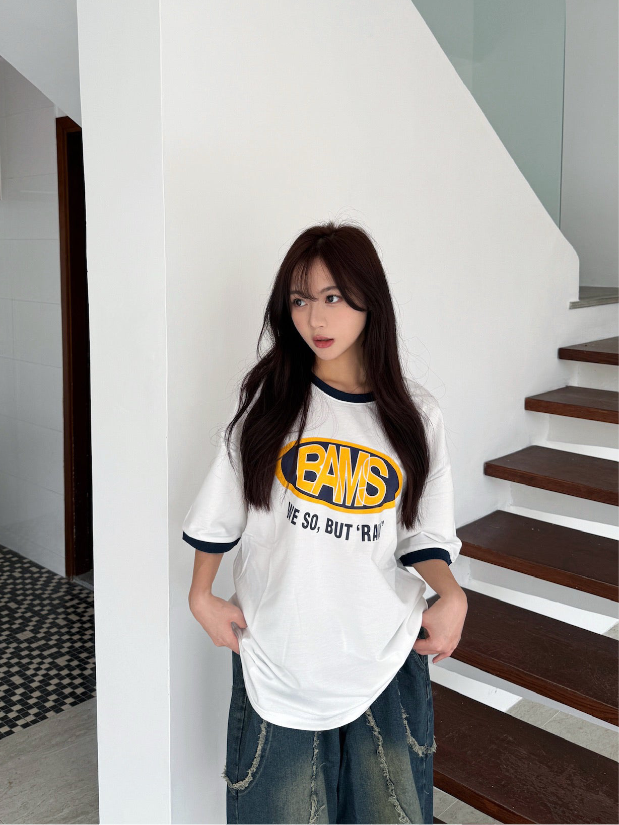 #C344 BAMS Crew Neck T-shirt