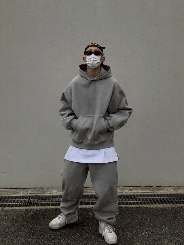 #C422 Plain Crop Hoodie