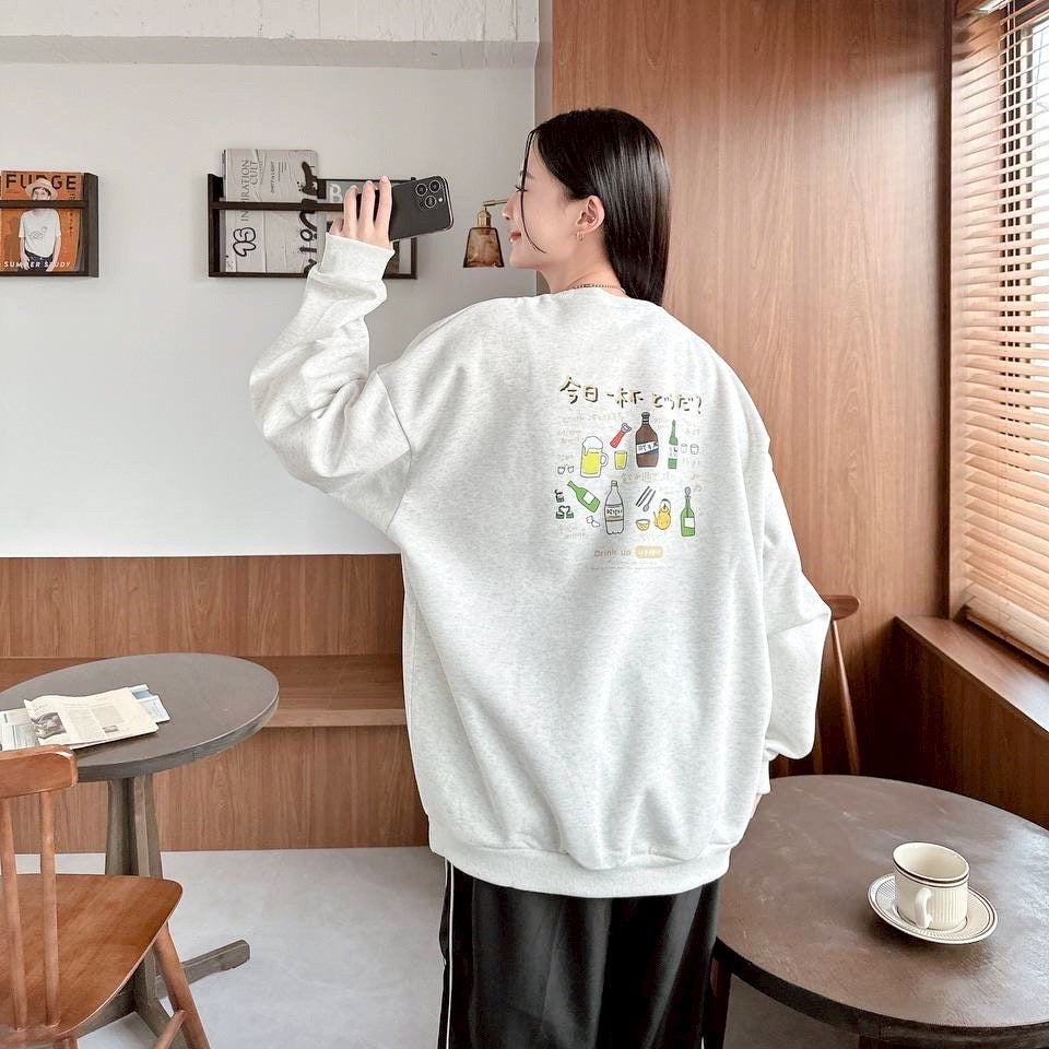 #C424 Alcohol Cartoons Sweater