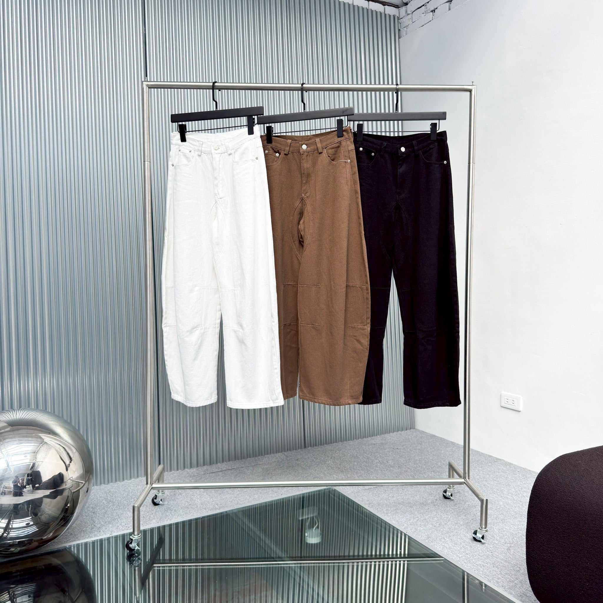 #C417 Cargo Curved Pants