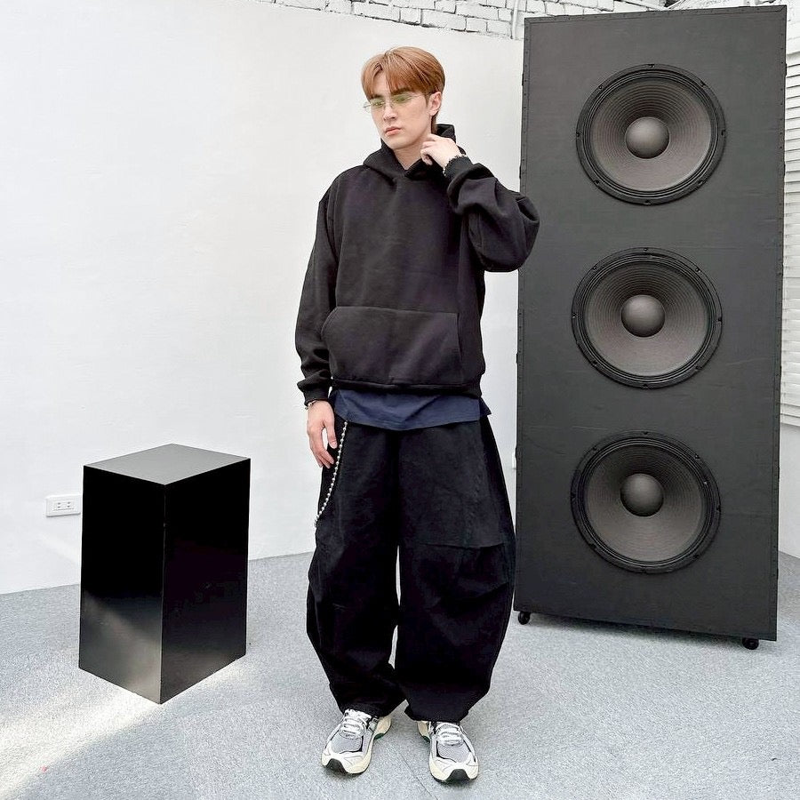 #C422 Plain Crop Hoodie