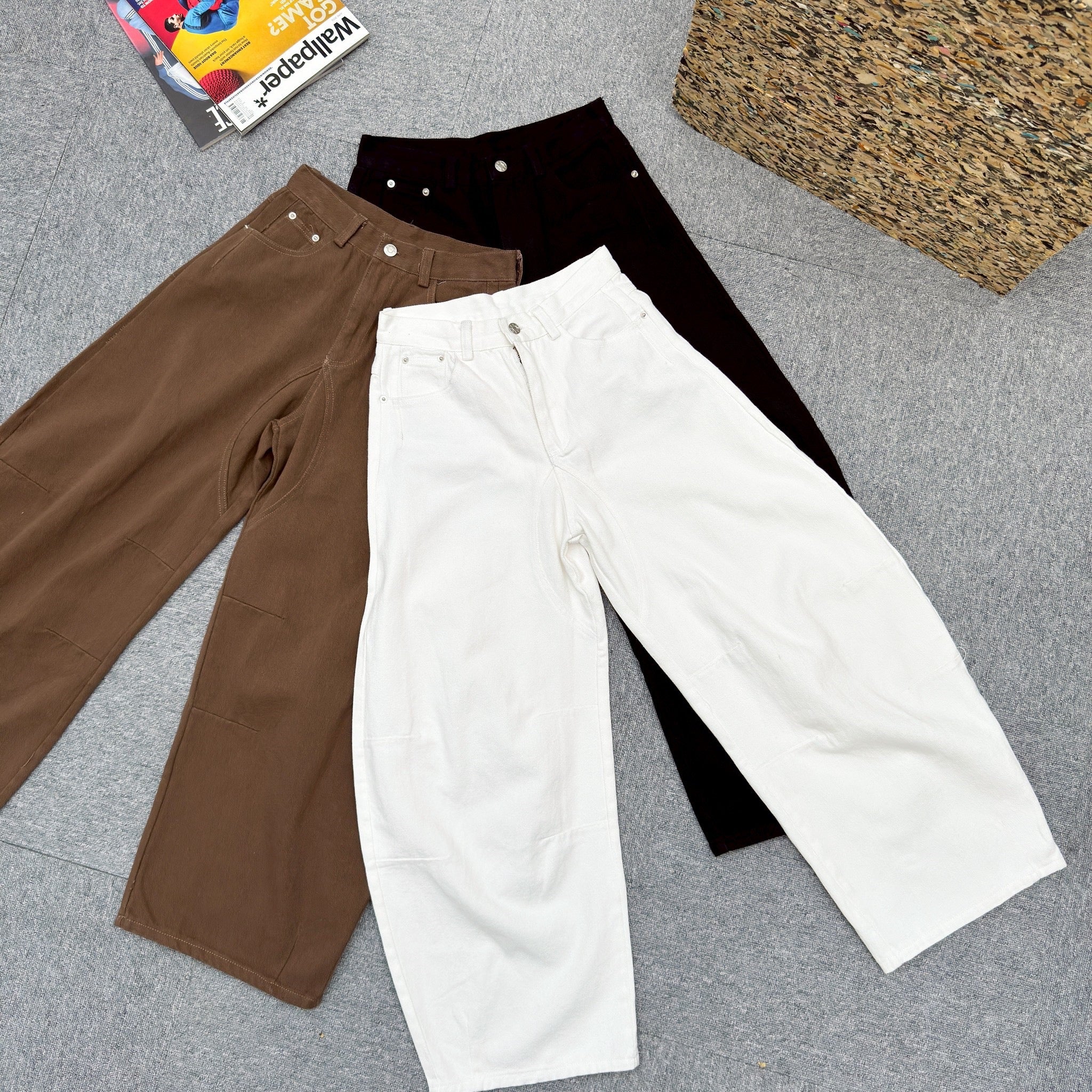 #C417 Cargo Curved Pants