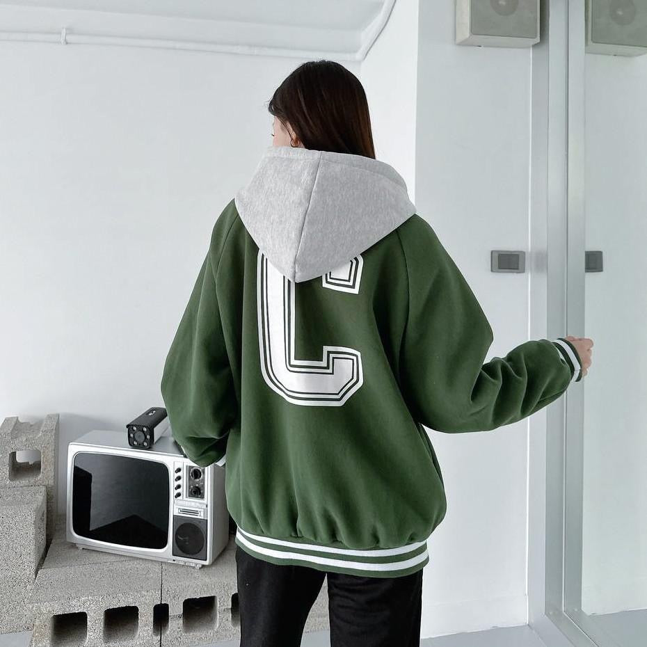 #C437 Letter C Baseball Jacket