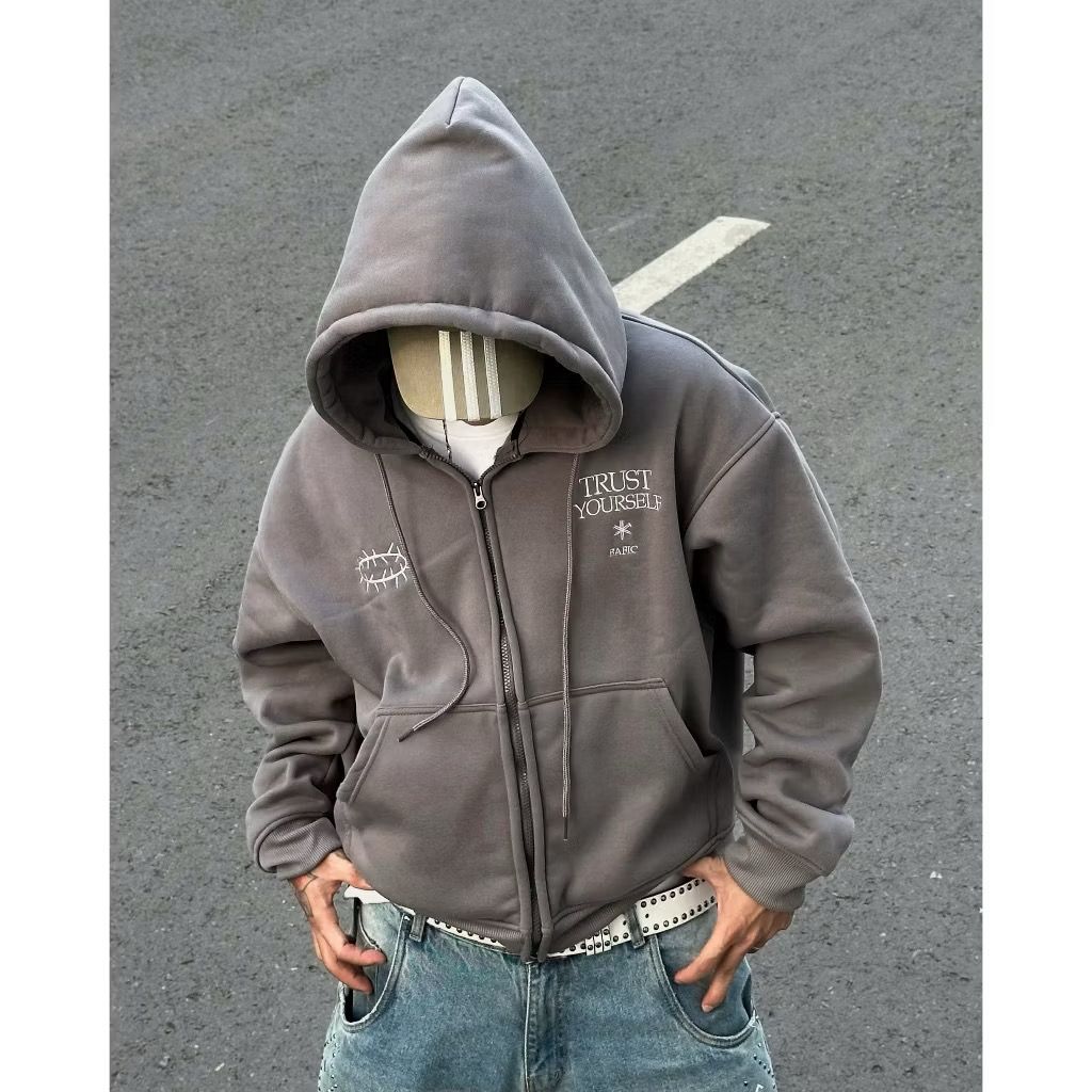 #VNFA01 TRUST YOURSELF ZIP-UP HOODIE