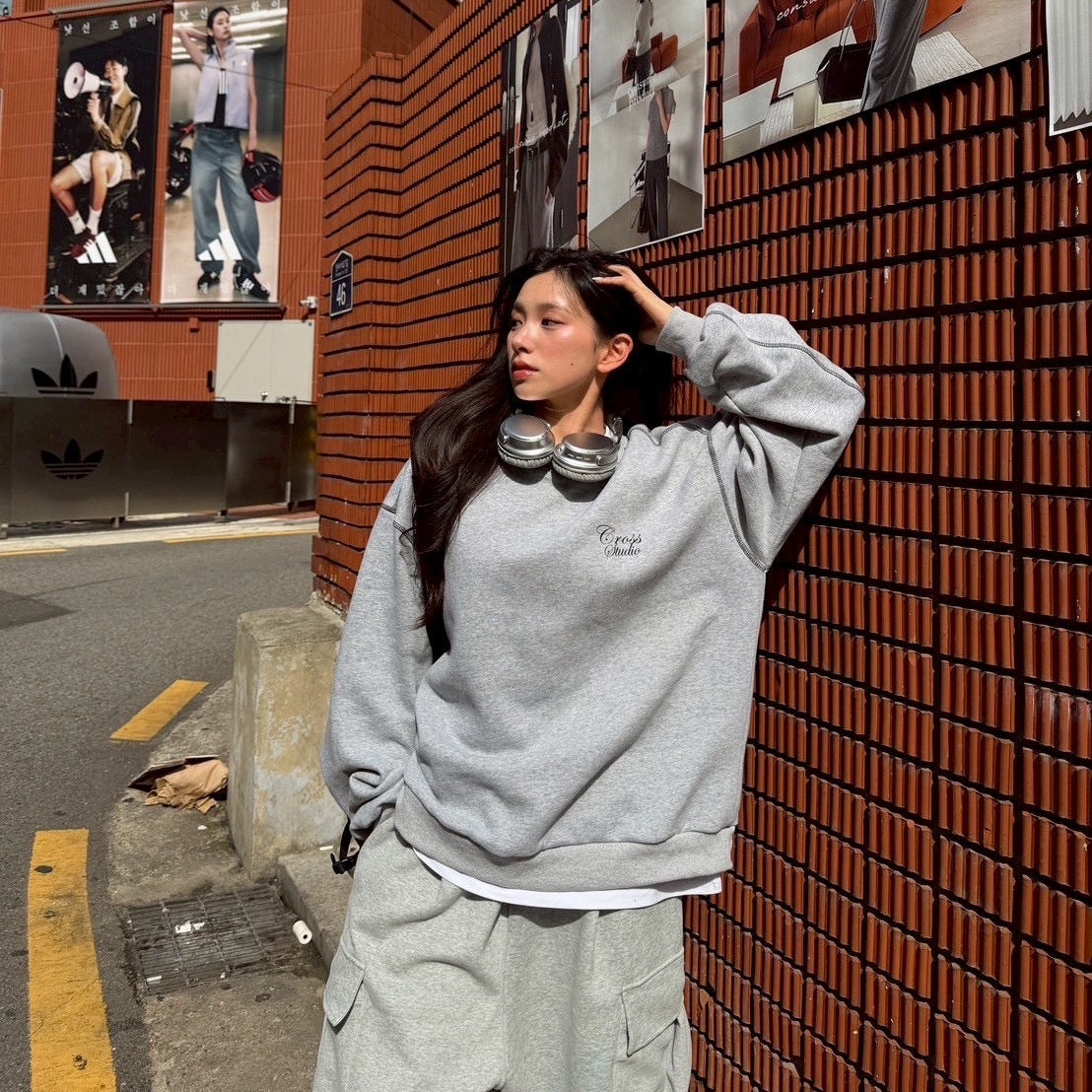 #C245 Cross Studio Calligraphy Sweatshirt