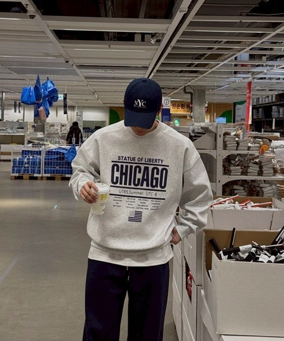 #C445 Chicago Print Sweatshirt