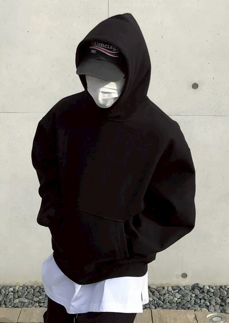 #C422 Plain Crop Hoodie